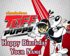 Dudley and other characters on a T.U.F.F. Puppy cake topper.