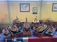 The entire Star Fleet tugs on display in April 2025