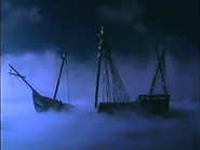 The galleon rises from its icy tomb