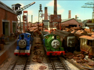 The steel rig reused in Thomas and Friends