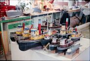 Diesel Tug's model under construction (top-left)