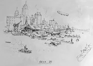 Bigg City Port concept art