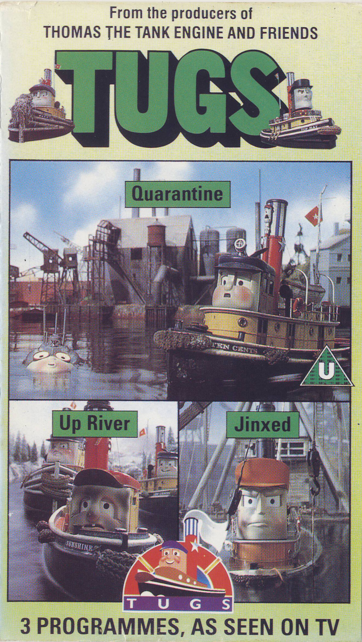 Jinxed, Quarantine, Up River VHS | Tugs Wiki | Fandom