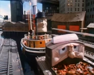 The EJ LAPco TN garage reused on The Canal set in High Tide