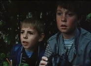 A young Simon Nash alongside a young John Hasler.