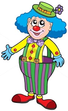 Cutcaster-photo-100361222-Funny-clown-in-big-pants