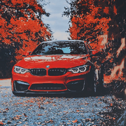 Ali's red BMW M4 Coupe