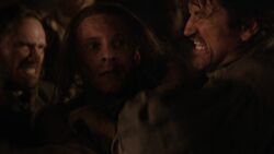 Abraham Woodhull is beaten up