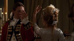 John André dances with Peggy Shippen