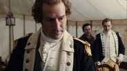 General Washington discusses Reverend Worthington with Major Tallmadge and Lieutenant Brewster. From "Cold Murdering Bastards".