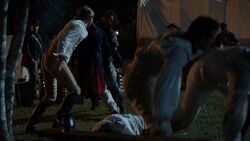 Benjamin Tallmadge and Caleb Brewster fight off fellow Continental officers