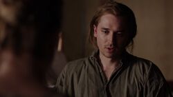 Benjamin Tallmadge after Sarah Livingston tells him about her husband's death