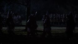 Hessian soldiers marching