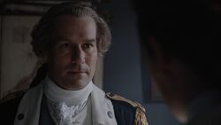 George Washington and Benjamin Tallmadge discuss a plan to capture Benedict Arnold