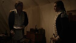 Benedict Arnold shares the letter with Benjamin Tallmadge