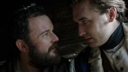 Benjamin Tallmadge and Caleb Brewster discuss John Grave Simcoe's fate