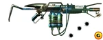 Concept art of the Turok: Evolution Flamethrower.