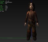 Lil's unfinished in-game model.