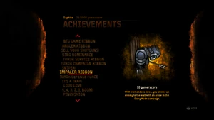 Turok (2008 video game) - Achievement menu