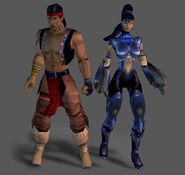 Character models of Joshua and Adon from Turok 3: Shadow of Oblivion.