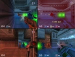 The Scorpion Launcher's beta design in Turok: Rage Wars. (Pictured in bottom right corner)