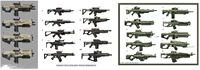 Various exploration concept pieces for the assault rifle.