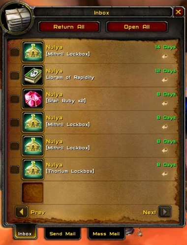 WOW POSTAL ADDON NOT WORKING visual data 4