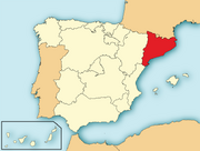 Map of Catalonia