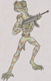 Fan made drawing of a member of The Race