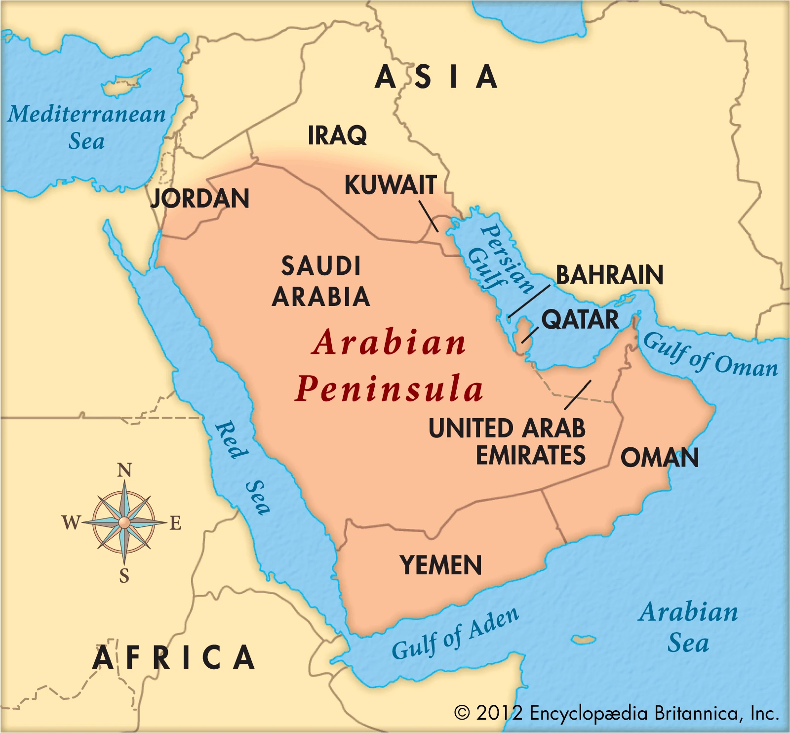 Arabian Peninsula Map Location Arabian Peninsula | Turtledove | Fandom