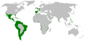 The   and its dominions in the alternate 1597 of the book.