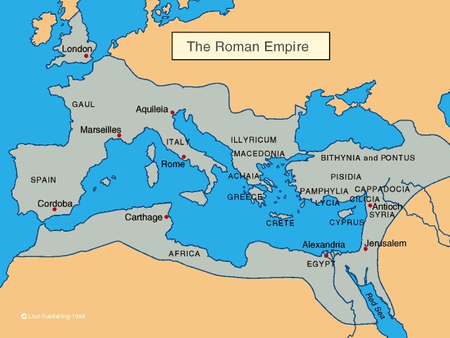 roman empire map at its height