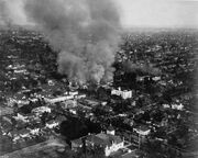 Los Angeles, 1932, in the immediate aftermath of the  bombing raid that served as the climax of the .