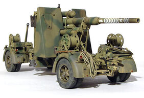 88mm ガンファンク　36/37 German 88mm Flak 36/37 Overall Grey Gun and Carriage