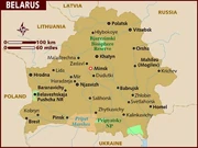 Map of belarus