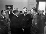 Molotov meets with  and  in  in 1942 to discuss resistance against 