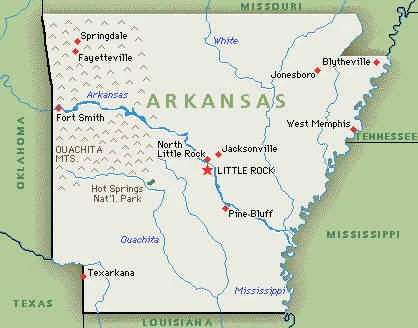 Map Of Western Arkansas Arkansas | Turtledove | Fandom