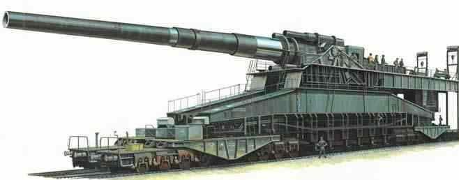 German super-heavy railway gun Dora (Schwerer Gustav) Poster for