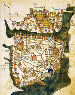 Map of Constantinople (1422) by Florentine cartographer Cristoforo Buondelmonte-1-