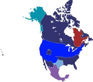 North America, post-Second Great War (Southern Victory)