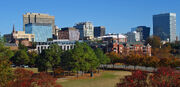 Fall skyline of Columbia SC from Arsenal Hill-1-