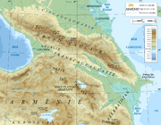 Caucasus mountain range map-fr-1-