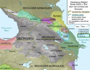 The  in 1245, with Alanen (Alania) in the northwest.