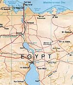 Suez canal map