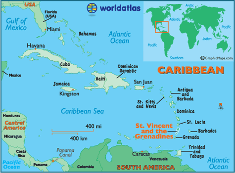 Map Of Grenadines Caribbean Saint Vincent And The Grenadines | Turtledove | Fandom