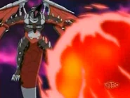 Cyborg Helios utilizza l'abilità "Cannone Caos Shock"