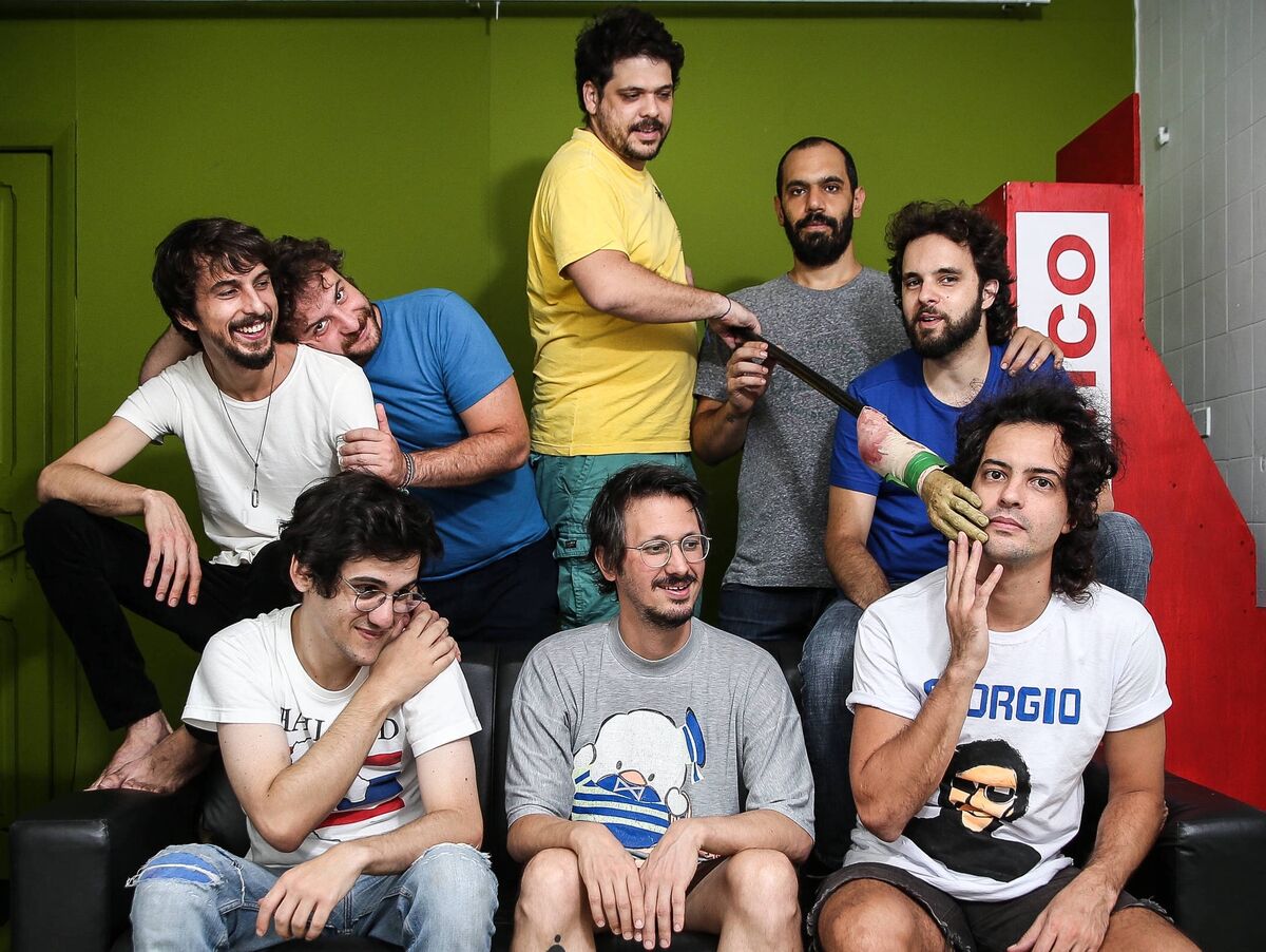 Leandro Ramos, Daniel Furlan, Caito Mainier, Raul Chequer e David Benincá