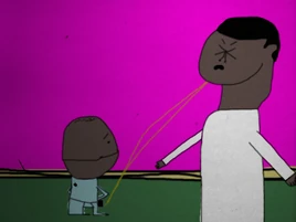 Sampson pees in Linner's face