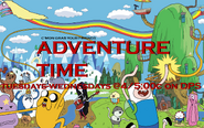 The 2014 ad for Adventure Time. Shown from August 26, 2014 and will stop airing on January 3, 2016.