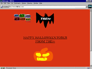 The Halloween version of the TREtv website was used from Halloween 1996 to Halloween 1998.